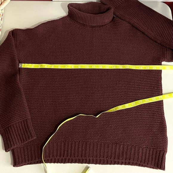 VINCE Women’s Cashmere & Wool Cowl Neck Sweater in Cordovan - Picture 9 of 11